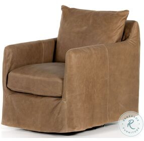 Banks Palermo Drift Leather Swivel Chair