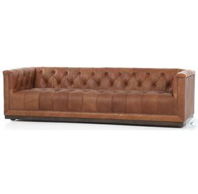 Maxx Heirloom Sienna Leather 95" Sofa
