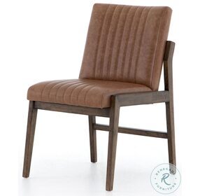Alice Sonoma Chestnut Leather Dining Chair