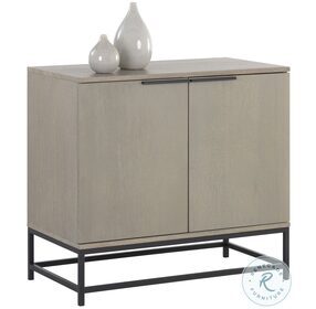 Rebel Taupe And Black Small Sideboard