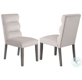 Carla Stone Upholstered Dining Side Chair Set of 2