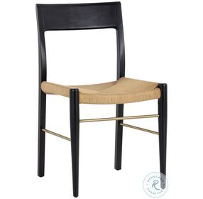 Bondi Natural and Black Beech Dining Chair Set of 2
