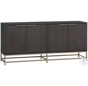 Rebel Charcoal Grey And Gold Large Sideboard
