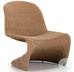 Portia Vintage Natural and Cane Brown Outdoor Occasional Chair