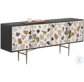Lana Black And Brass Sideboard