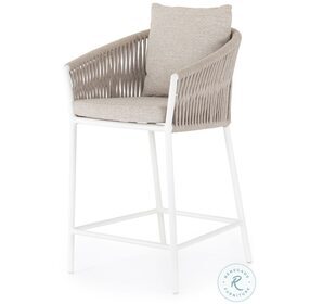 Porto Faye Sand Outdoor Counter Height Stool