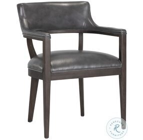 Brylea Brentwood Charcoal Leather Dining Armchair