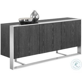 Dalton Grey And Stainless Steel Sideboard
