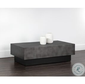 Blakely Gunmetal Steel and Matte Black Occasional Table Set