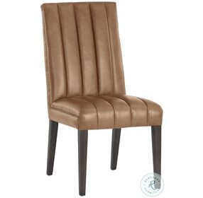 Heath Marseille Camel Leather Dining Chair Set of 2