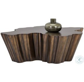 Lynx Brushed Antique Copper Coffee Table