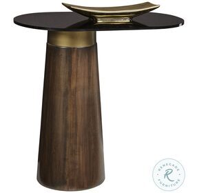 Lamont Black And Dark Brown End Table