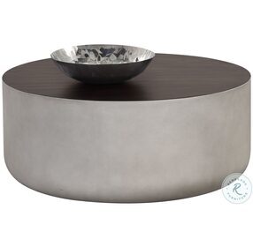 Diaz Gray And Brown Coffee Table