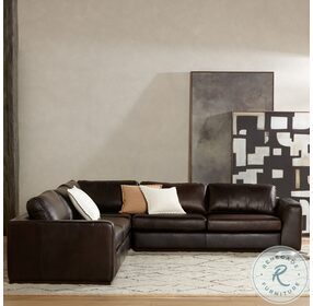 Colt Heirloom Cigar Leather 3 Piece Sectional