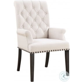 Phelps Beige Upholstered Arm Chair