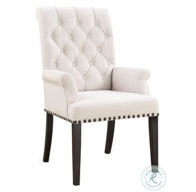 Phelps Beige Upholstered Arm Chair