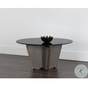 Paros Smoked And Gray Occasional Table Set