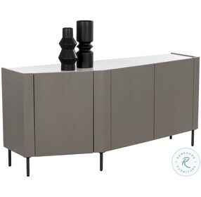 Simmons White And Black Sideboard