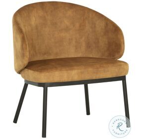 Echo Nono Tapenade Gold Lounge Chair