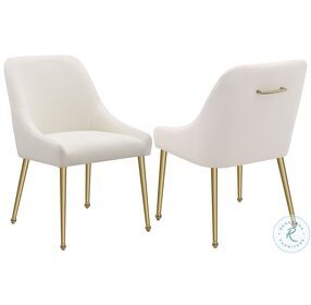 Mayette Ivory Dining Side Chair Set of 2