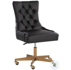 Delilah Dillon Black Adjustable Office Chair