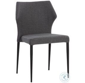 James City Grey Stackable Dining Chair Set of 2