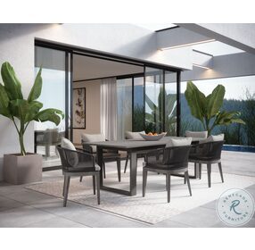 Tropea Gray Outdoor Dining Room Set
