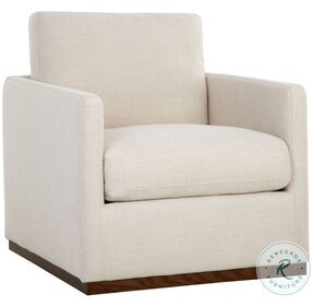Portman Effie Linen Swivel Lounge Chair