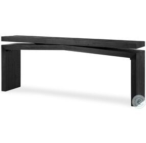 Matthes Aged Black Pine Console Table