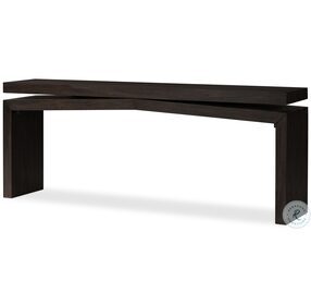 Matthes Smoked Black Console Table