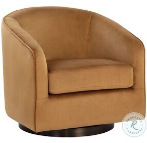 Hazel Gold Sky Swivel Lounge Chair
