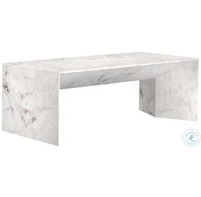 Nomad White Faux Marble Coffee Table