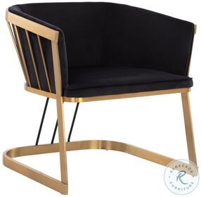 Caily Abbington Black Lounge Chair