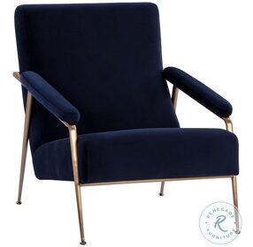 Tutti Abbington Navy Lounge Chair