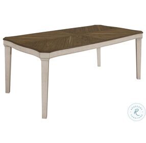 Ronnie Nutmeg And Rustic Cream Dining Table