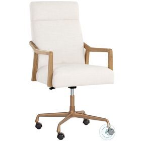 Collin Heather Ivory Tweed Adjustable Office Chair