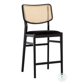 Annex Black And Natural Counter Height Stool