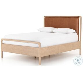 Rosedale Yucca Oak and Chaps Sand Queen Panel Bed