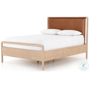 Rosedale Yucca Oak and Chaps Sand King Panel Bed