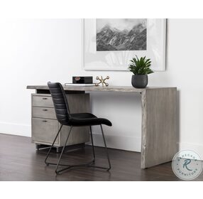 Lewis Gray And Gunmetal Home Office Set