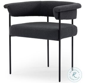Carrie Fiqa Boucle Slate Dining Chair