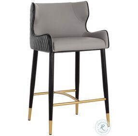 Gianni Dillon Stratus And Black Counter Height Stool
