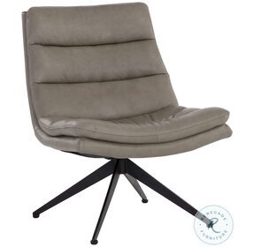 Keller Missouri Stone Leather Swivel Lounge Chair