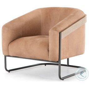 Etta Winchester Beige Leather Chair
