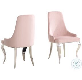 Antoine Pink Dining Chair Set Of 2