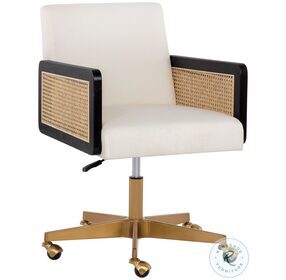 Claudette Linoso Ivory Office Chair
