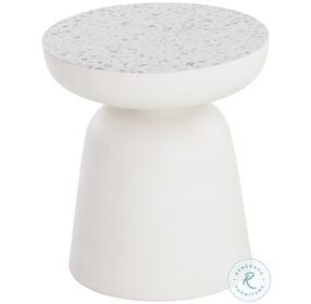 Lucida Terrazzo And White End Table