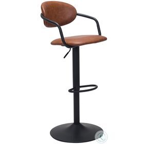 Kirby Vintage Brown Adjustable Bar Chair