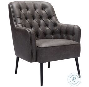 Tasmania Vintage Black Accent Chair