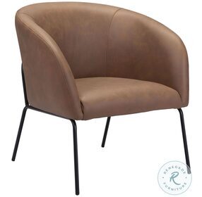 Quinten Vintage Brown Accent Chair